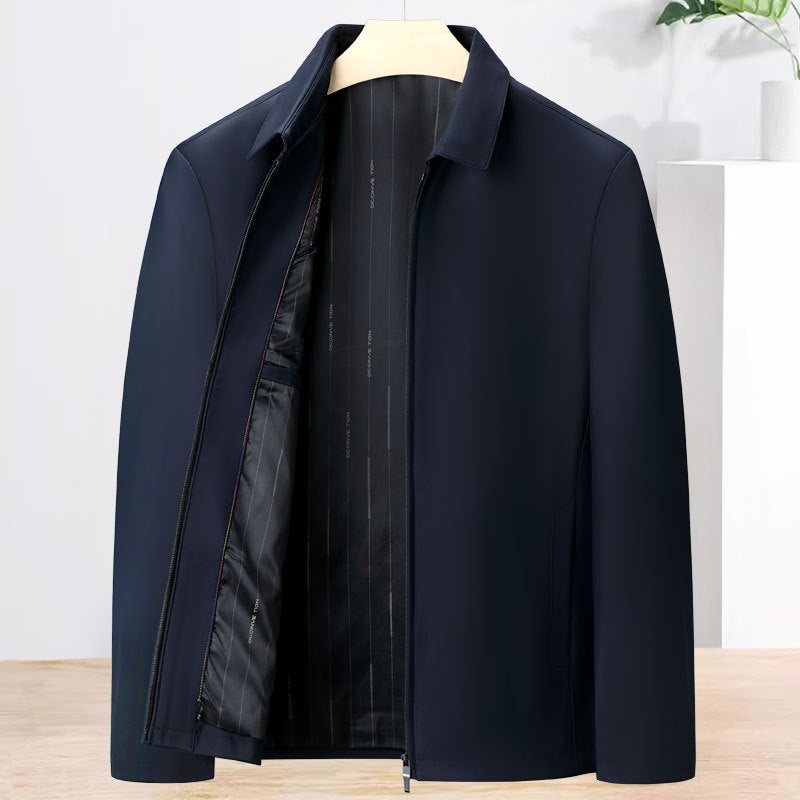 Men's Classic Collared Zip Jacket