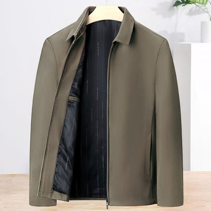 Men's Classic Collared Zip Jacket