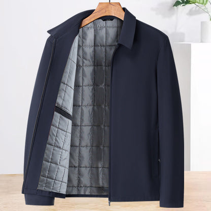 Men's Classic Collared Zip Jacket