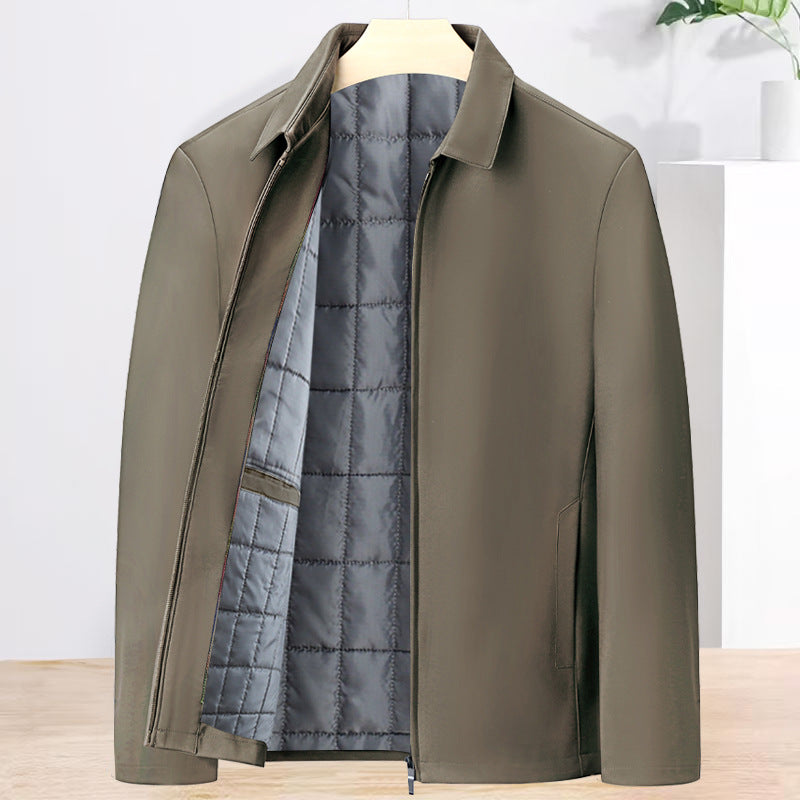 Men's Classic Collared Zip Jacket