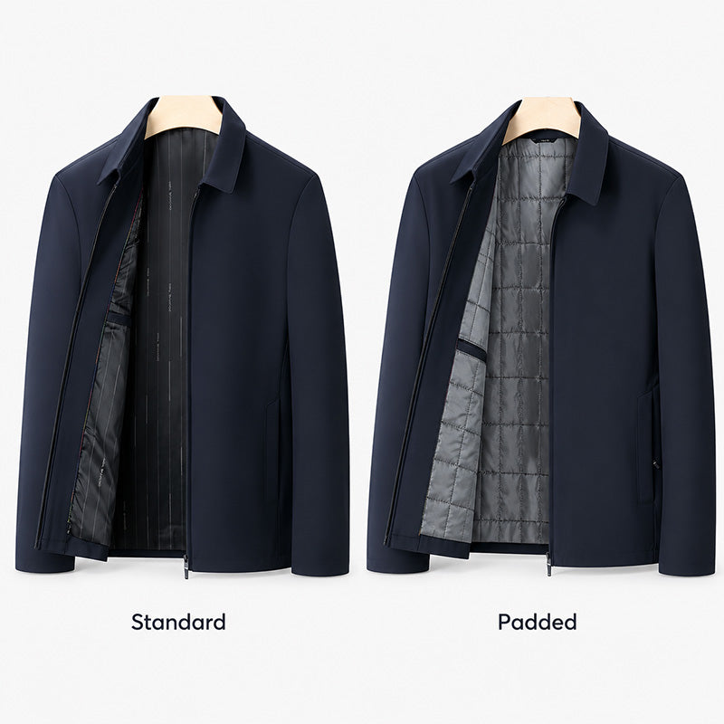 Men's Classic Collared Zip Jacket