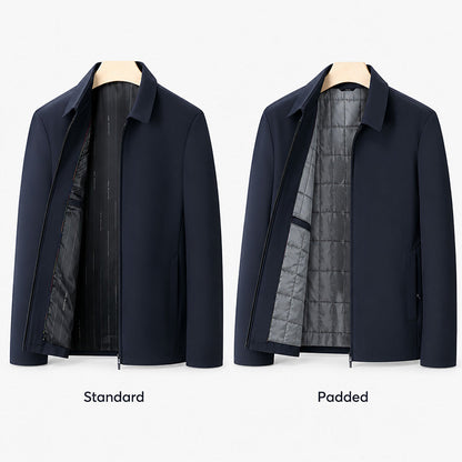 Men's Classic Collared Zip Jacket