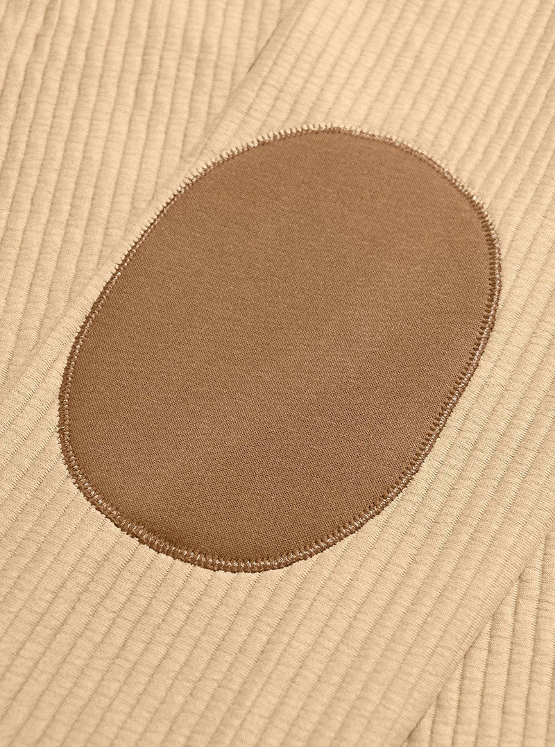 Men's Quarter-Zip Color Block Corduroy Pullover