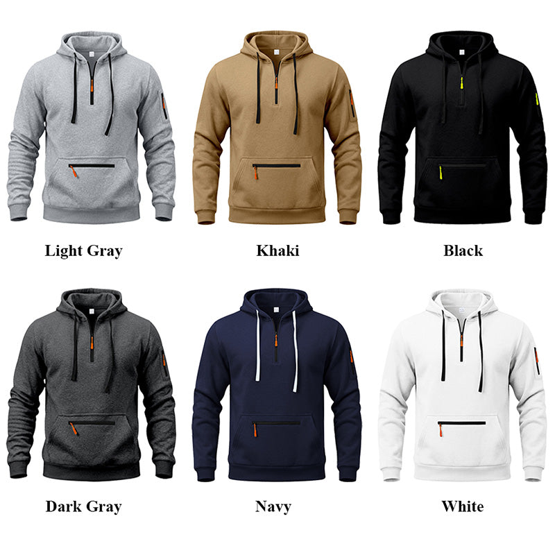 Men's Quarter-Zip Hooded Pullover