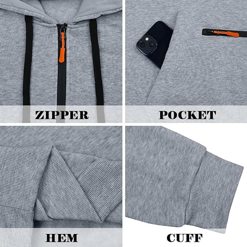 Men's Quarter-Zip Hooded Pullover