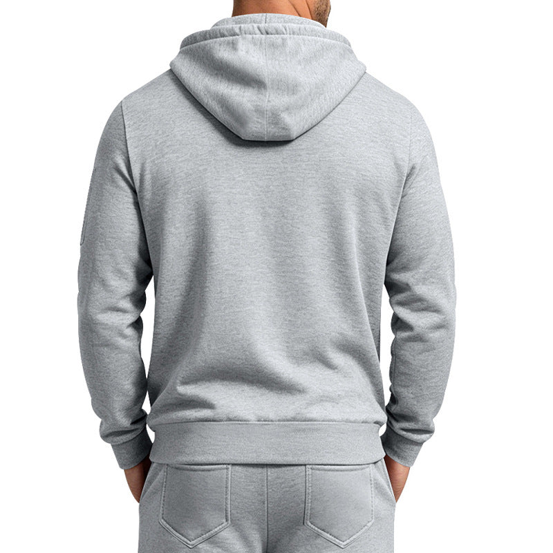 Men's Quarter-Zip Hooded Pullover
