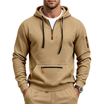 Men's Quarter-Zip Hooded Pullover