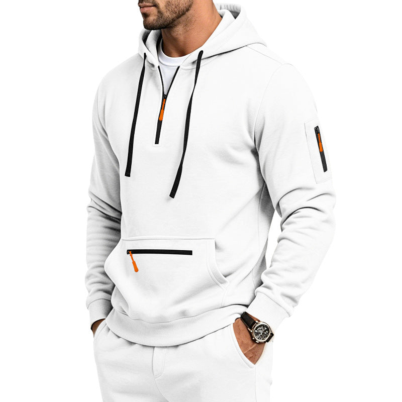 Men's Quarter-Zip Hooded Pullover