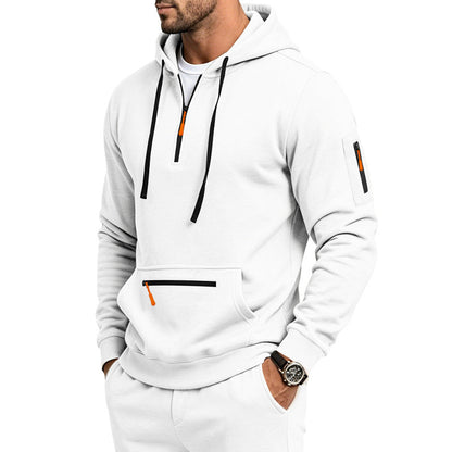 Men's Quarter-Zip Hooded Pullover