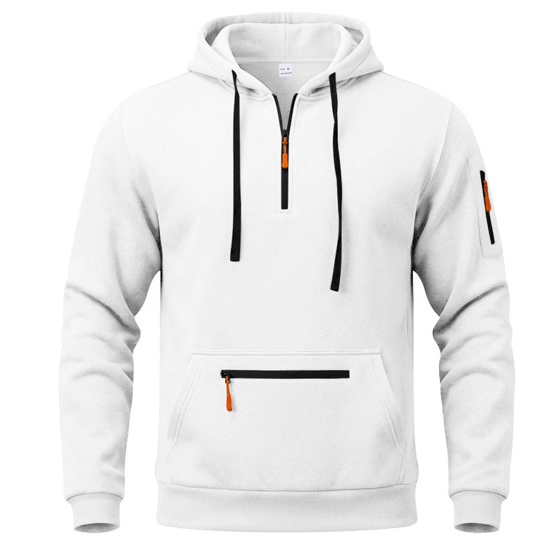 Men's Quarter-Zip Hooded Pullover