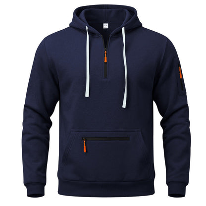 Men's Quarter-Zip Hooded Pullover
