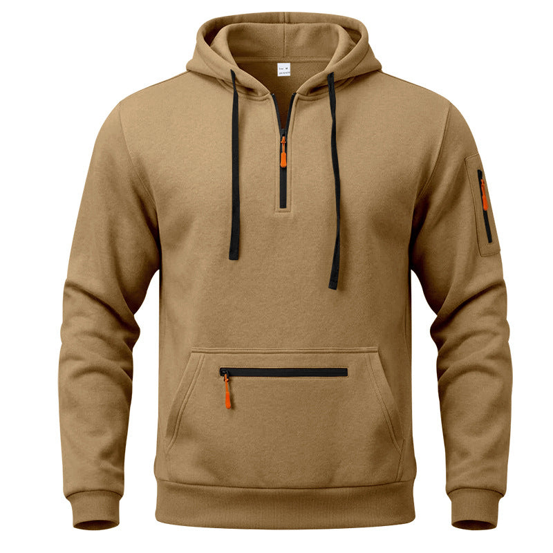 Men's Quarter-Zip Hooded Pullover