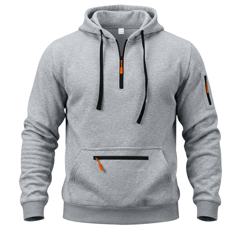Men's Quarter-Zip Hooded Pullover