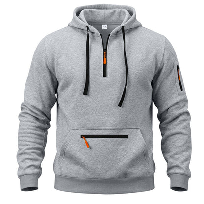 Men's Quarter-Zip Hooded Pullover