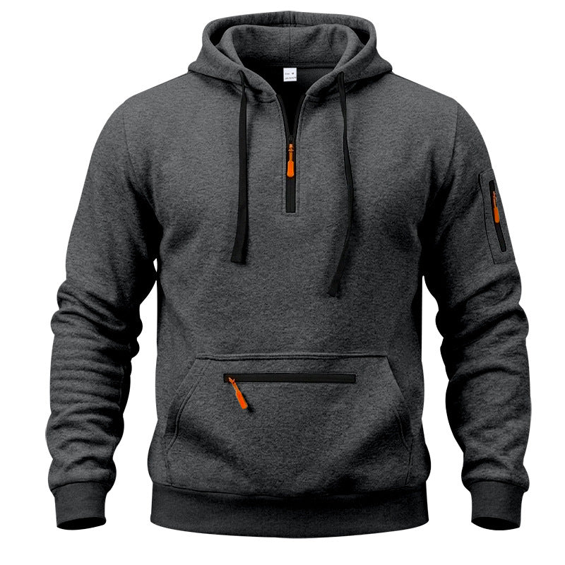 Men's Quarter-Zip Hooded Pullover