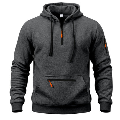 Men's Quarter-Zip Hooded Pullover