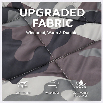Men's Reversible Camo Padded Bomber Jacket