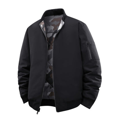 Men's Reversible Camo Padded Bomber Jacket