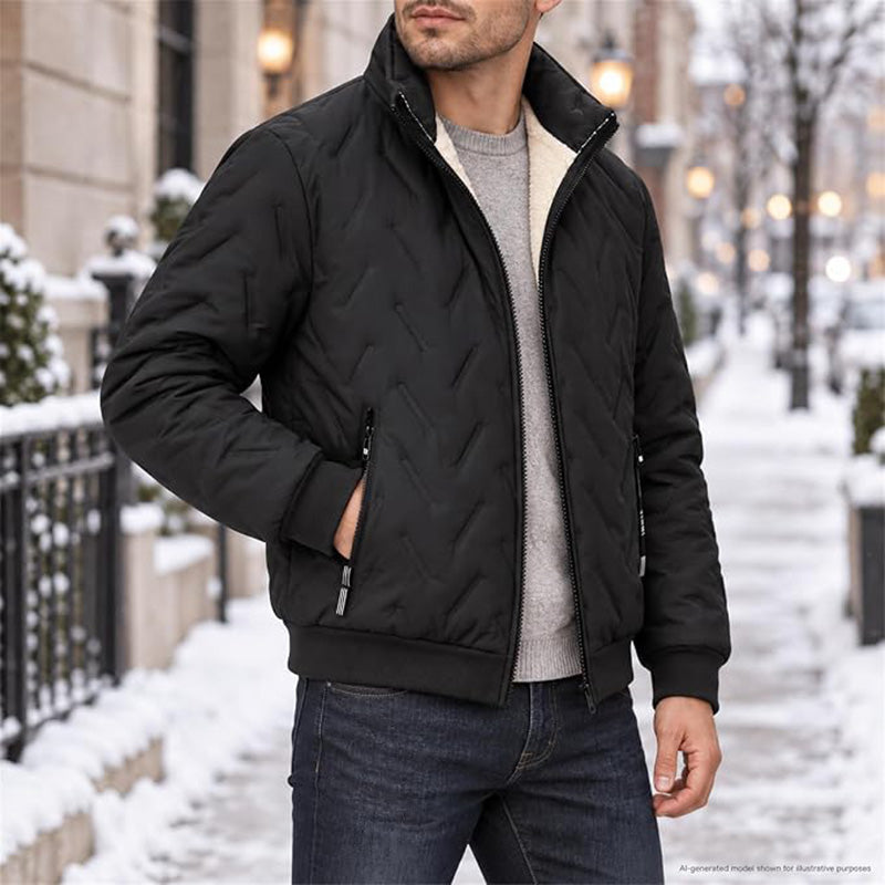Men's Sherpa-Lined Padded Jacket