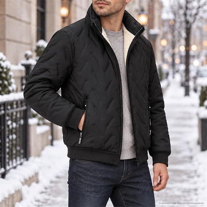 Men's Sherpa-Lined Padded Jacket