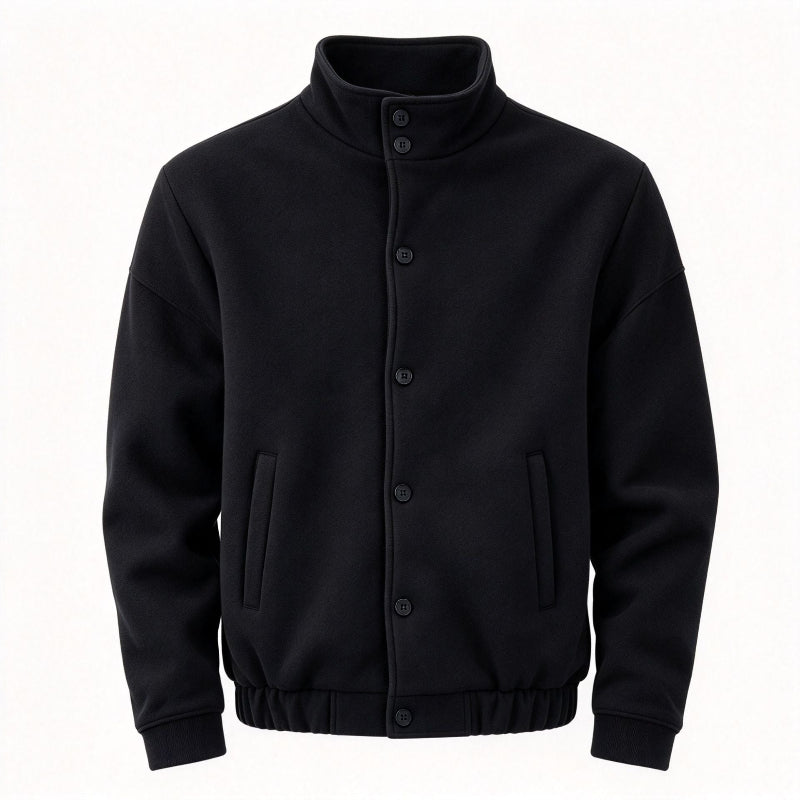 Men's Warm Stand-Collar Button Jacket