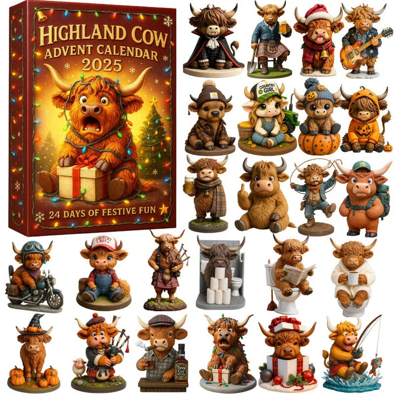 Highland Cow Advent Calendar 2025