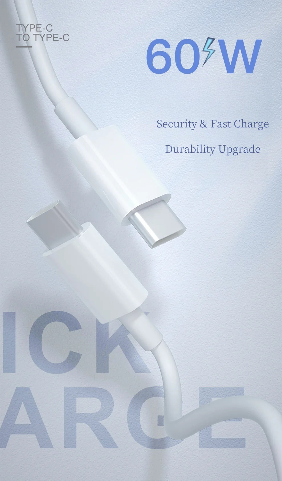 2M/6.6FT 2Pack USB-C to USB-C Data Cable for iPhone 15/16 Series, Fast Charging Cable with a Maximum Power of 60W
