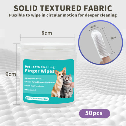 Pet Dental Finger Wipes