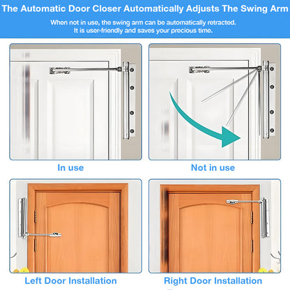 Automatic Door Self-Closing Hinge