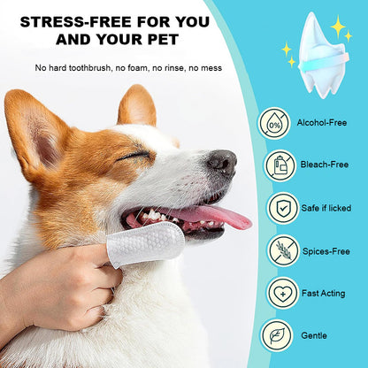 Pet Dental Finger Wipes