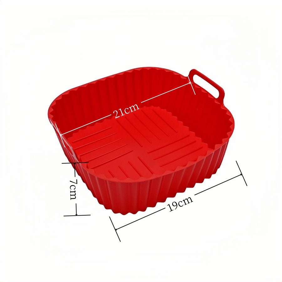 Muffin Cup Pudding Tart Cake Mold Air Fryer Silicone Baking Tray (Reusable)