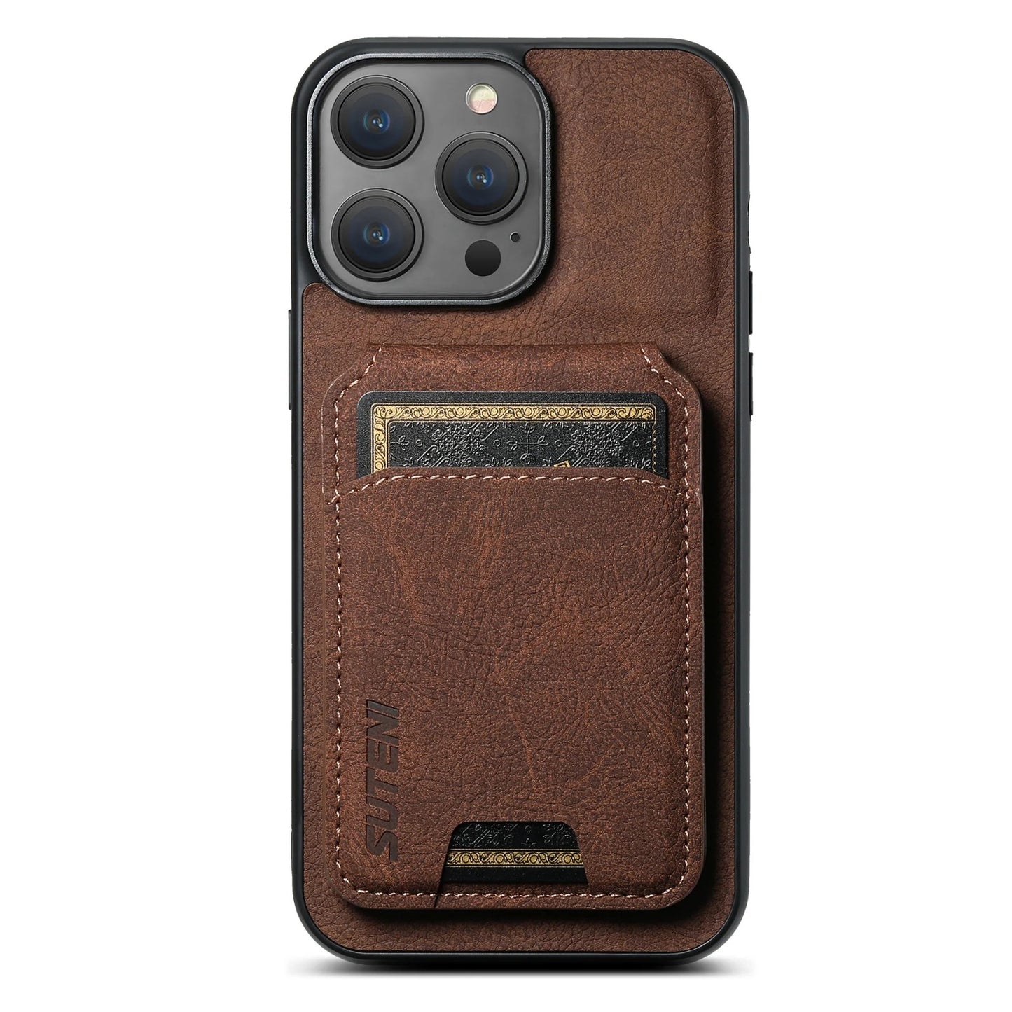 Suitable for iPhone 13/14/15/16 Series Magnetic Card Holder Protective Case