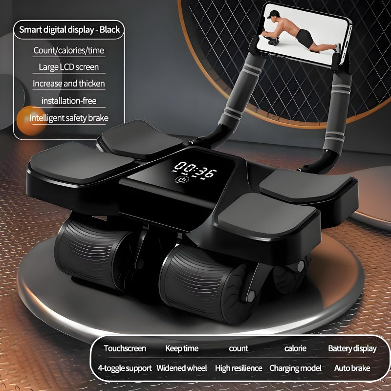 2025 New Automatic Rebound Ab Roller Wheel with Elbow Support