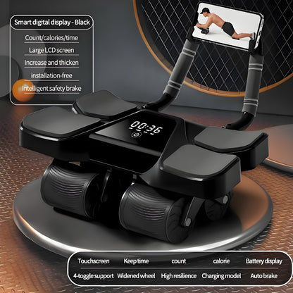 2025 New Automatic Rebound Ab Roller Wheel with Elbow Support