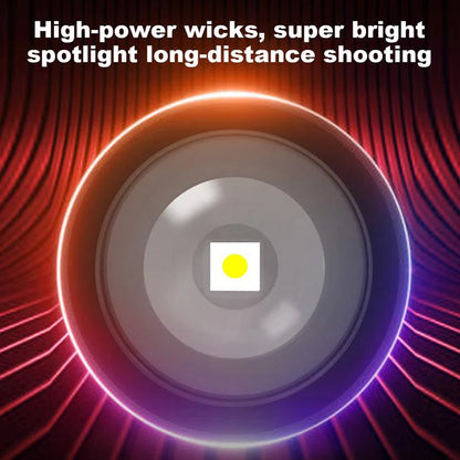 🔦 Digital Display Telescoping Zoom Flashlight