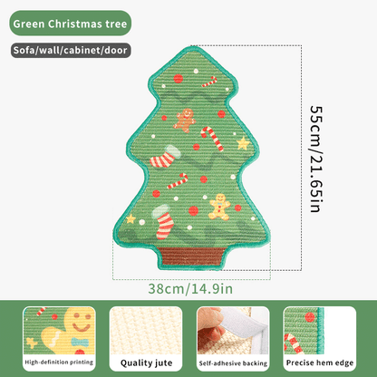 Festive Vibe Adhesive Sisal Cat Scratching Pad
