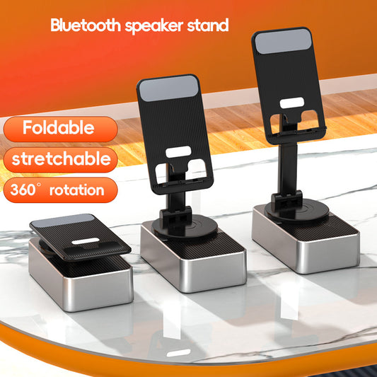 3-in-1 Foldable Phone Stand with Bluetooth Speaker & Built-in Power Bank