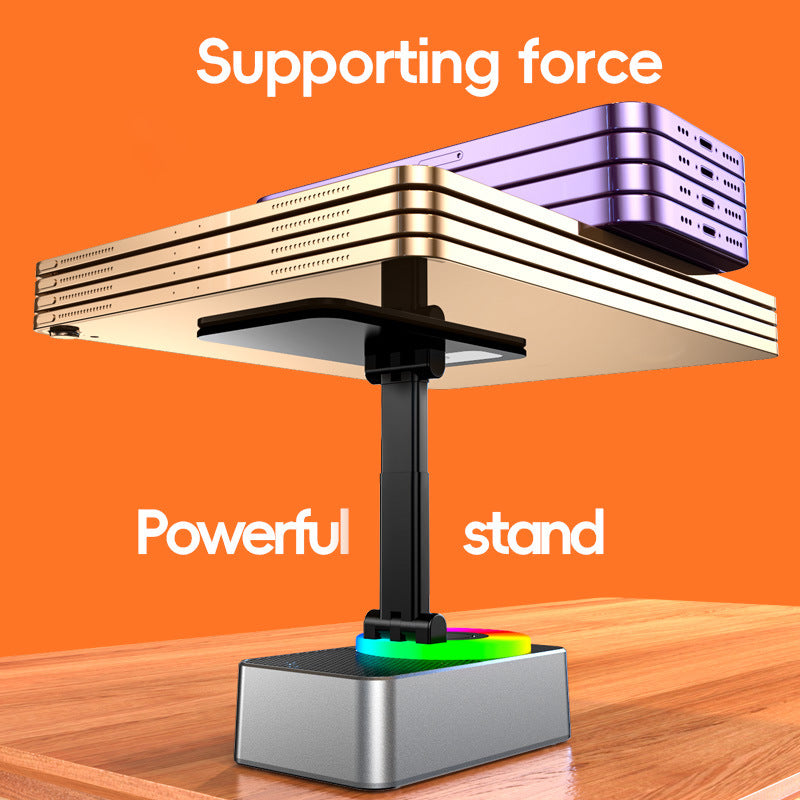 3-in-1 Foldable Phone Stand with Bluetooth Speaker & Built-in Power Bank