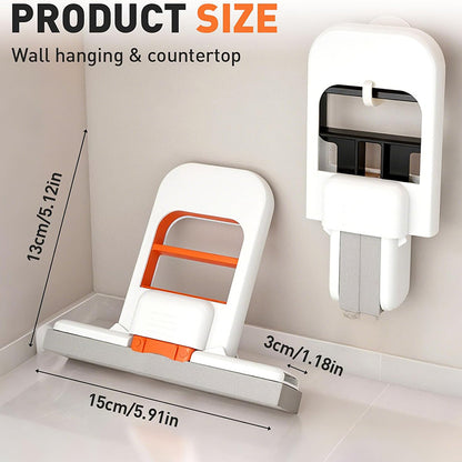 Mini Foldable Desktop Mop – Wet & Dry Portable Cleaning Tool (1 Pack + 2 Sponge Heads)