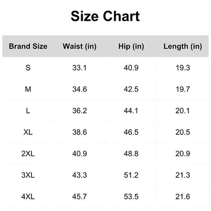 Men's Fashion High Waisted Workwear Shorts Summer Casual Sport Multi-Pocket