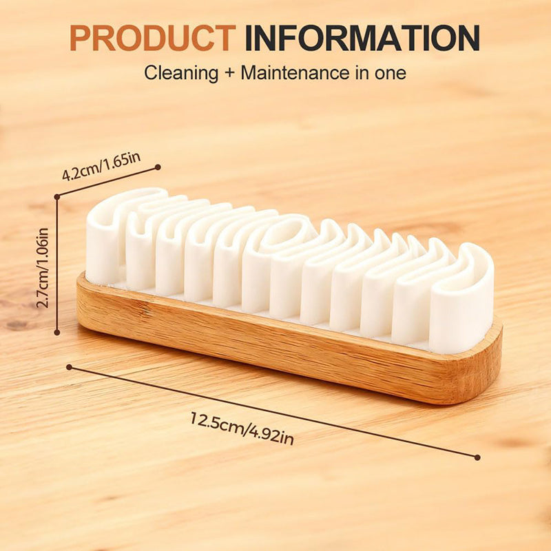 Soft Bristle Suede Brush - Gentle Deep Cleaning Tool for Suede & Nubuck Shoes, Bags & Accessories