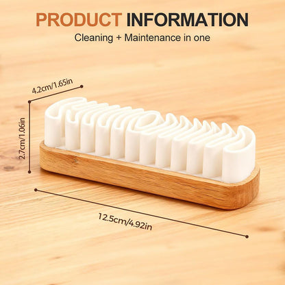 Soft Bristle Suede Brush - Gentle Deep Cleaning Tool for Suede & Nubuck Shoes, Bags & Accessories