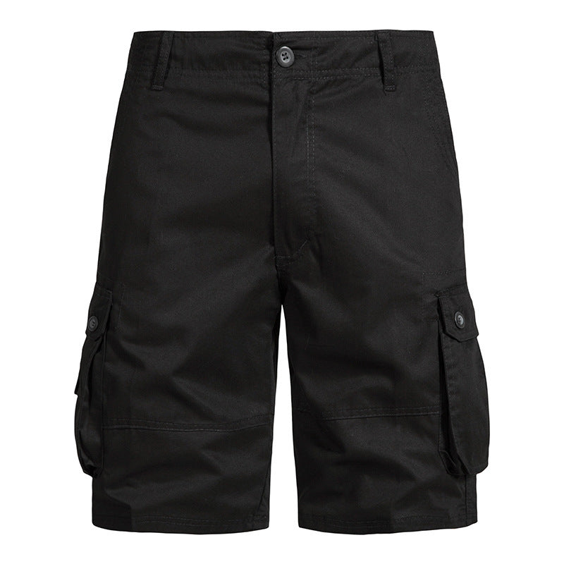 Men’s Pure Cotton Multi-Pocket Cargo Shorts