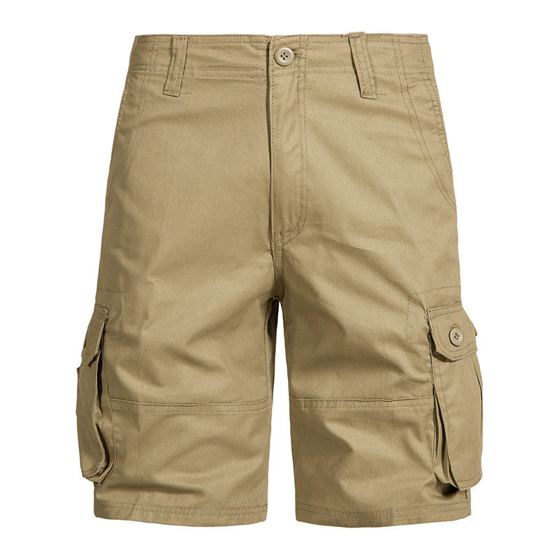 Men’s Pure Cotton Multi-Pocket Cargo Shorts