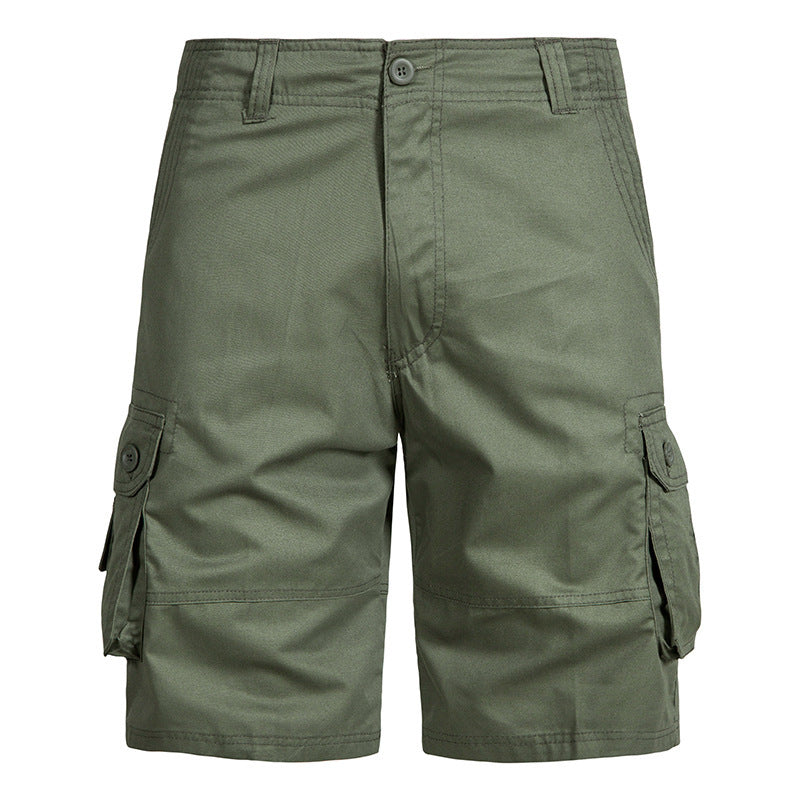 Men’s Pure Cotton Multi-Pocket Cargo Shorts