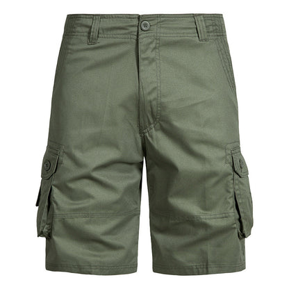 Men’s Pure Cotton Multi-Pocket Cargo Shorts