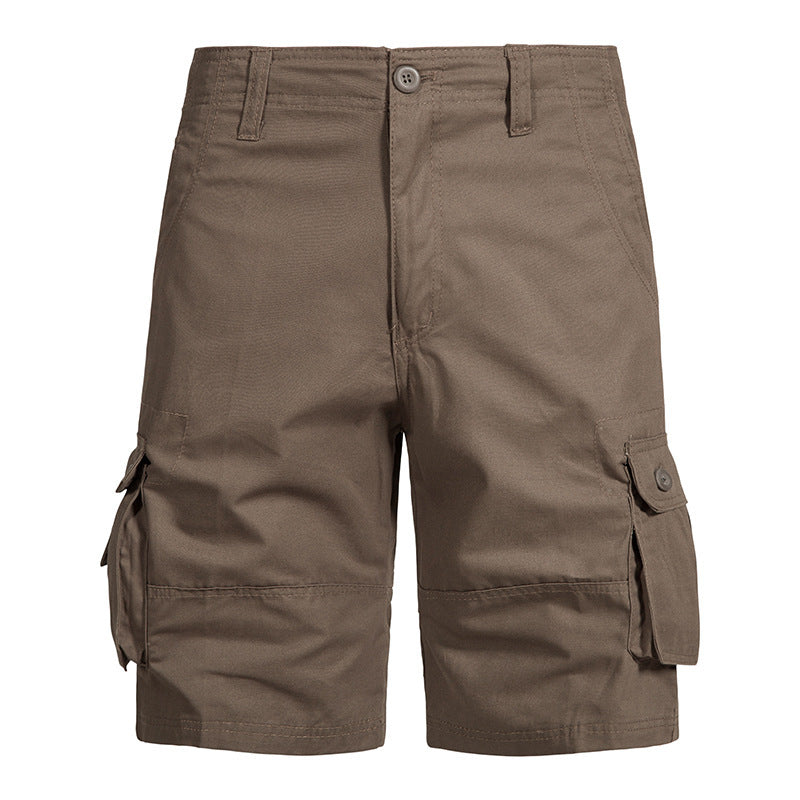 Men’s Pure Cotton Multi-Pocket Cargo Shorts