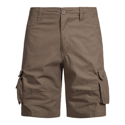 Men’s Pure Cotton Multi-Pocket Cargo Shorts