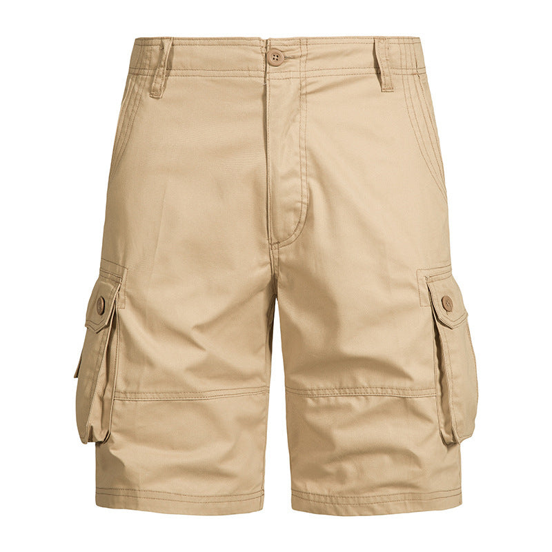 Men’s Pure Cotton Multi-Pocket Cargo Shorts
