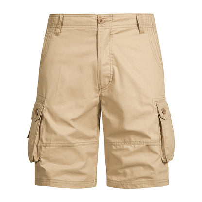 Men’s Pure Cotton Multi-Pocket Cargo Shorts